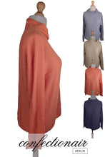 Laden Sie das Bild in den Galerie-Viewer, 100% Kaschmir Damenpullover Kintana Cashmere Wasserfallkragen