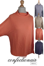 Laden Sie das Bild in den Galerie-Viewer, 100% Kaschmir Damenpullover Kintana Cashmere Wasserfallkragen