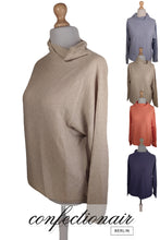 Laden Sie das Bild in den Galerie-Viewer, 100% Kaschmir Damenpullover Kintana Cashmere Wasserfallkragen