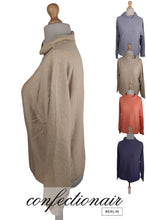 Laden Sie das Bild in den Galerie-Viewer, 100% Kaschmir Damenpullover Kintana Cashmere Wasserfallkragen