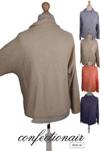 Laden Sie das Bild in den Galerie-Viewer, 100% Kaschmir Damenpullover Kintana Cashmere Wasserfallkragen