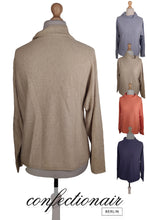 Laden Sie das Bild in den Galerie-Viewer, 100% Kaschmir Damenpullover Kintana Cashmere Wasserfallkragen