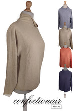 Laden Sie das Bild in den Galerie-Viewer, 100% Kaschmir Damenpullover Kintana Cashmere Wasserfallkragen