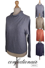 Laden Sie das Bild in den Galerie-Viewer, 100% Kaschmir Damenpullover Kintana Cashmere Wasserfallkragen