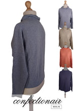 Laden Sie das Bild in den Galerie-Viewer, 100% Kaschmir Damenpullover Kintana Cashmere Wasserfallkragen