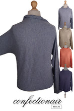 Laden Sie das Bild in den Galerie-Viewer, 100% Kaschmir Damenpullover Kintana Cashmere Wasserfallkragen