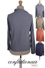 Laden Sie das Bild in den Galerie-Viewer, 100% Kaschmir Damenpullover Kintana Cashmere Wasserfallkragen