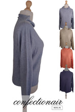 Laden Sie das Bild in den Galerie-Viewer, 100% Kaschmir Damenpullover Kintana Cashmere Wasserfallkragen
