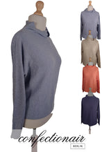 Laden Sie das Bild in den Galerie-Viewer, 100% Kaschmir Damenpullover Kintana Cashmere Wasserfallkragen
