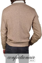 Laden Sie das Bild in den Galerie-Viewer, 100% Kaschmir Pullover Herren braun +Farben "Made in Italy" - Confectionair Berlin