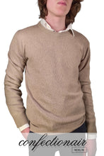 Laden Sie das Bild in den Galerie-Viewer, 100% Kaschmir Pullover Herren braun +Farben "Made in Italy" - Confectionair Berlin