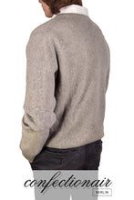Laden Sie das Bild in den Galerie-Viewer, 100% Kaschmir Pullover Herren stahlblau +Farben "Made in Italy" Cashmere - Confectionair Berlin