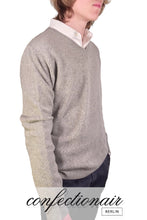 Laden Sie das Bild in den Galerie-Viewer, 100% Kaschmir Pullover Herren stahlblau +Farben "Made in Italy" Cashmere - Confectionair Berlin