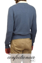 Laden Sie das Bild in den Galerie-Viewer, 100% Kaschmir Pullover Herren stahlblau +Farben "Made in Italy" Cashmere - Confectionair Berlin