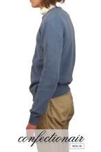 Laden Sie das Bild in den Galerie-Viewer, 100% Kaschmir Pullover Herren braun +Farben "Made in Italy" - Confectionair Berlin