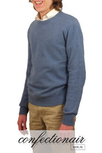 Laden Sie das Bild in den Galerie-Viewer, 100% Kaschmir Pullover Herren grau +Farben "Made in Italy" - Confectionair Berlin