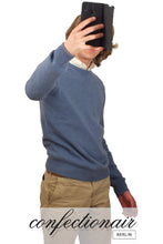 Laden Sie das Bild in den Galerie-Viewer, 100% Kaschmir Pullover Herren grau +Farben "Made in Italy" - Confectionair Berlin