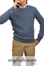 Laden Sie das Bild in den Galerie-Viewer, 100% Kaschmir Pullover Herren braun +Farben "Made in Italy" - Confectionair Berlin