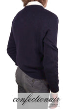 Laden Sie das Bild in den Galerie-Viewer, 100% Kaschmir Pullover Herren grau +Farben "Made in Italy" - Confectionair Berlin