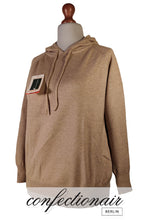Laden Sie das Bild in den Galerie-Viewer, 10% Kaschmir Hoodie Kapuzenpullover - Confectionair Berlin