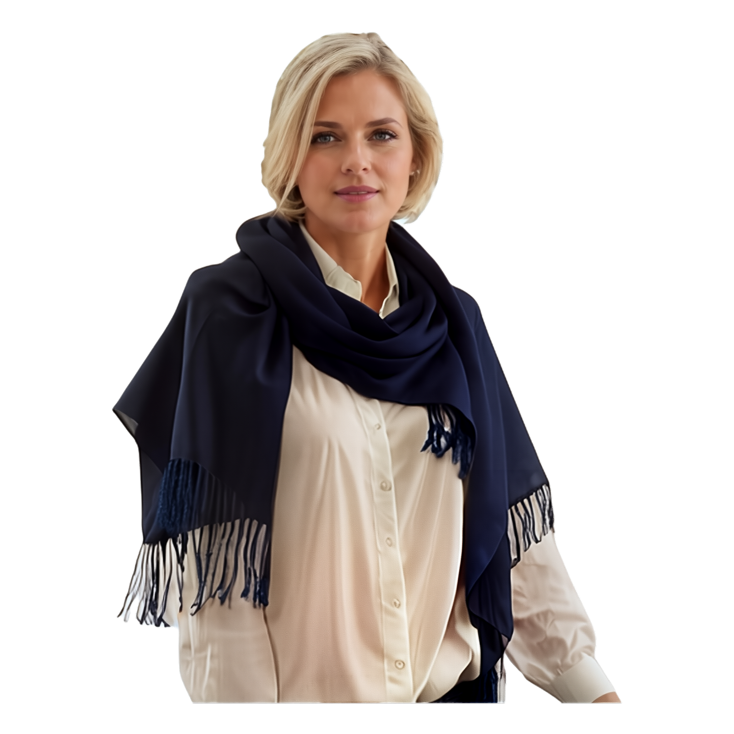 23 (dunkelblau) 30% Kaschmir Damen Schal Stola Herbst Winter 185x65 Fransen Kaschmirschal Pashmina Wollschal Damenschal (Copy)