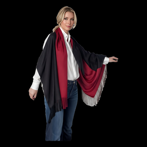 88 (schwarz / rot) 30% Kaschmir Damen Schal Stola Herbst Winter 185x65 Fransen Kaschmirschal Pashmina Wollschal Damenschal (Copy)