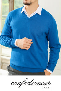 45% Kaschmir Pullover Herren schwarz +Farben Wolle Cashmere ! Confectionair Berlin