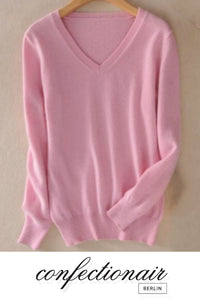 35% Kaschmir Pullover pink Wolle Damen - Confectionair Berlin