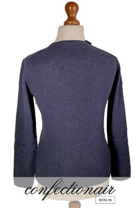 100% Kaschmir Pullover Damen blau "Made in Italy" Cashmere - Confectionair Berlin